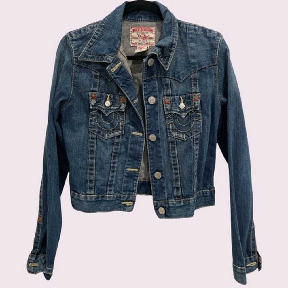 True Religion Denim Jacket SZ M EUC